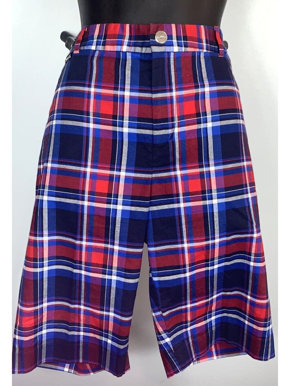 Lauren Ralph Lauren L-RL Active Plaid Bermuda Shorts Size 8